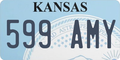 KS license plate 599AMY