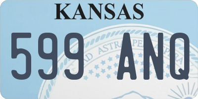 KS license plate 599ANQ