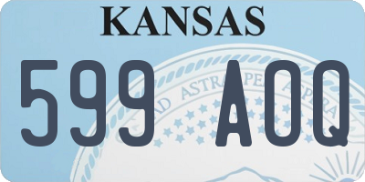 KS license plate 599AOQ