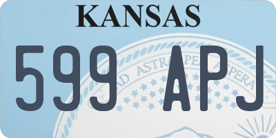 KS license plate 599APJ