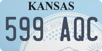 KS license plate 599AQC