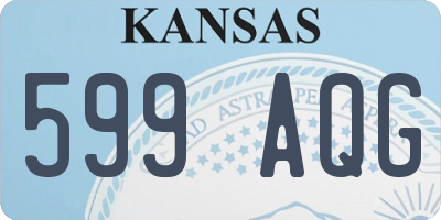 KS license plate 599AQG