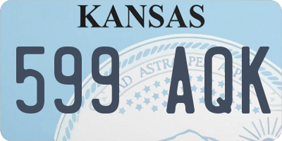 KS license plate 599AQK