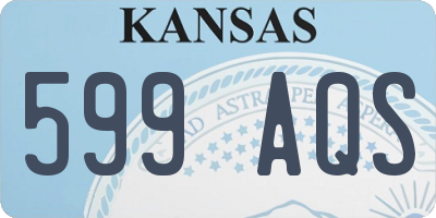 KS license plate 599AQS
