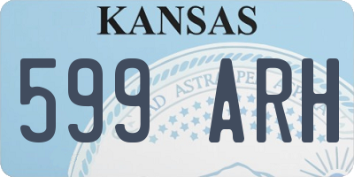 KS license plate 599ARH