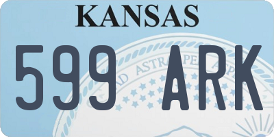 KS license plate 599ARK
