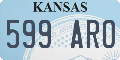 KS license plate 599ARO