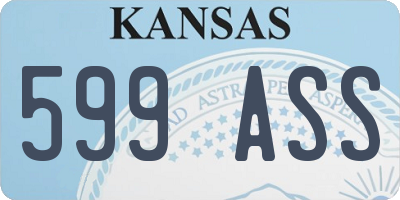 KS license plate 599ASS