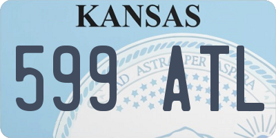 KS license plate 599ATL