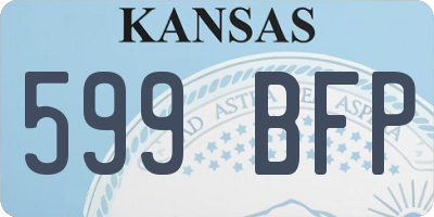 KS license plate 599BFP