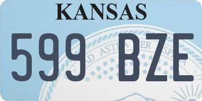 KS license plate 599BZE
