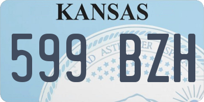KS license plate 599BZH