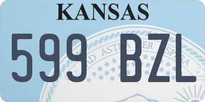 KS license plate 599BZL