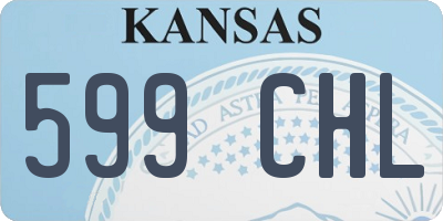 KS license plate 599CHL