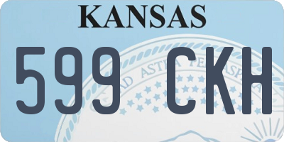KS license plate 599CKH