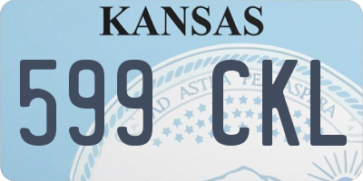KS license plate 599CKL
