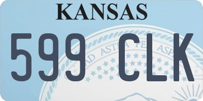 KS license plate 599CLK