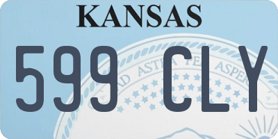 KS license plate 599CLY