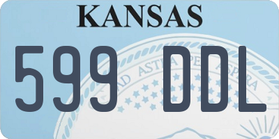 KS license plate 599DDL