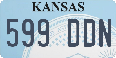 KS license plate 599DDN