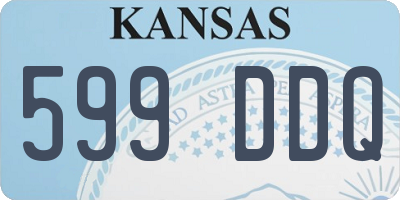 KS license plate 599DDQ