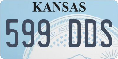 KS license plate 599DDS