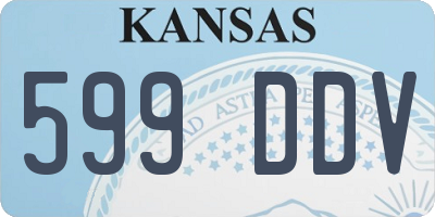 KS license plate 599DDV