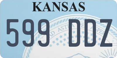 KS license plate 599DDZ