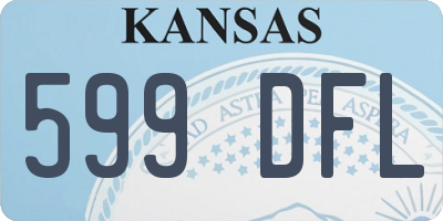KS license plate 599DFL
