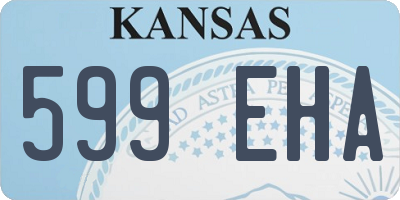 KS license plate 599EHA