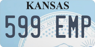 KS license plate 599EMP