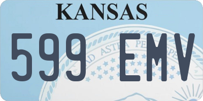 KS license plate 599EMV