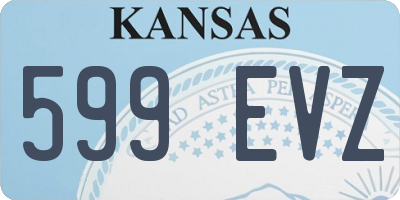KS license plate 599EVZ
