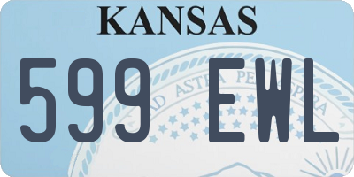 KS license plate 599EWL