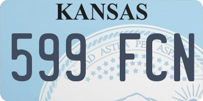 KS license plate 599FCN
