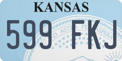 KS license plate 599FKJ
