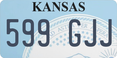 KS license plate 599GJJ