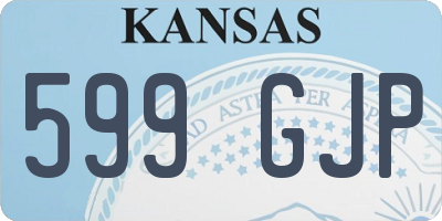 KS license plate 599GJP