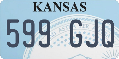 KS license plate 599GJQ