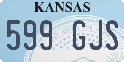 KS license plate 599GJS