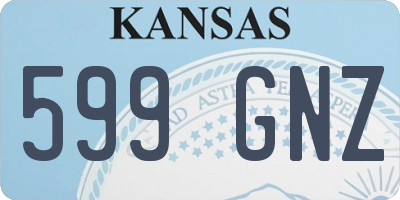 KS license plate 599GNZ