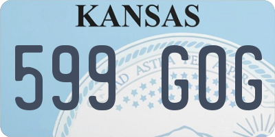 KS license plate 599GOG