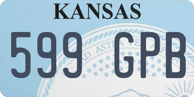KS license plate 599GPB