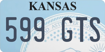 KS license plate 599GTS
