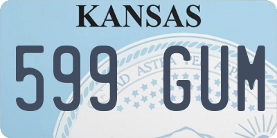 KS license plate 599GUM