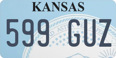 KS license plate 599GUZ