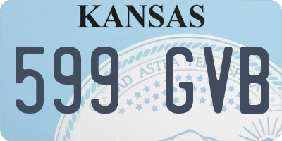 KS license plate 599GVB
