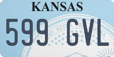 KS license plate 599GVL