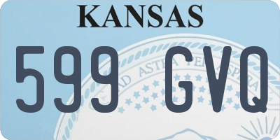 KS license plate 599GVQ