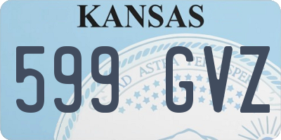 KS license plate 599GVZ